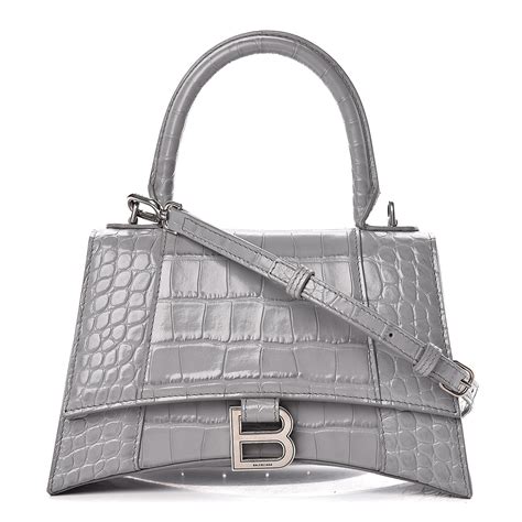 balenciaga bag hourglass dupe|balenciaga hourglass bag crocodile small.